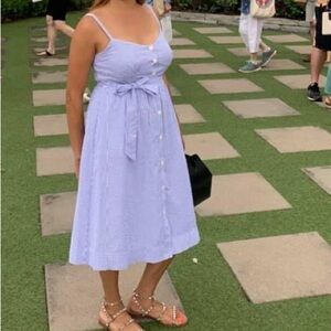 Jcrew seersucker dress.